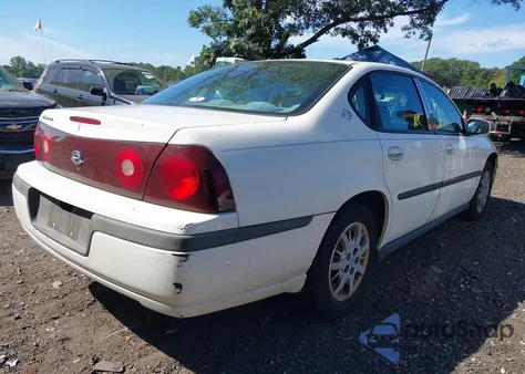 2003 Chevrolet Impala из США, поврежденный, VIN 2G1WF52E139340632